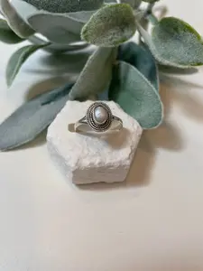 87 Natural Pearl Ring Sz 9