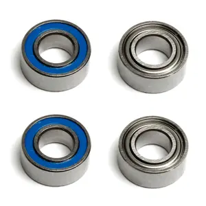 Team Associated 5x10x4mm Metal/Rubber Shielded Bearings (4pcs) ASC91560