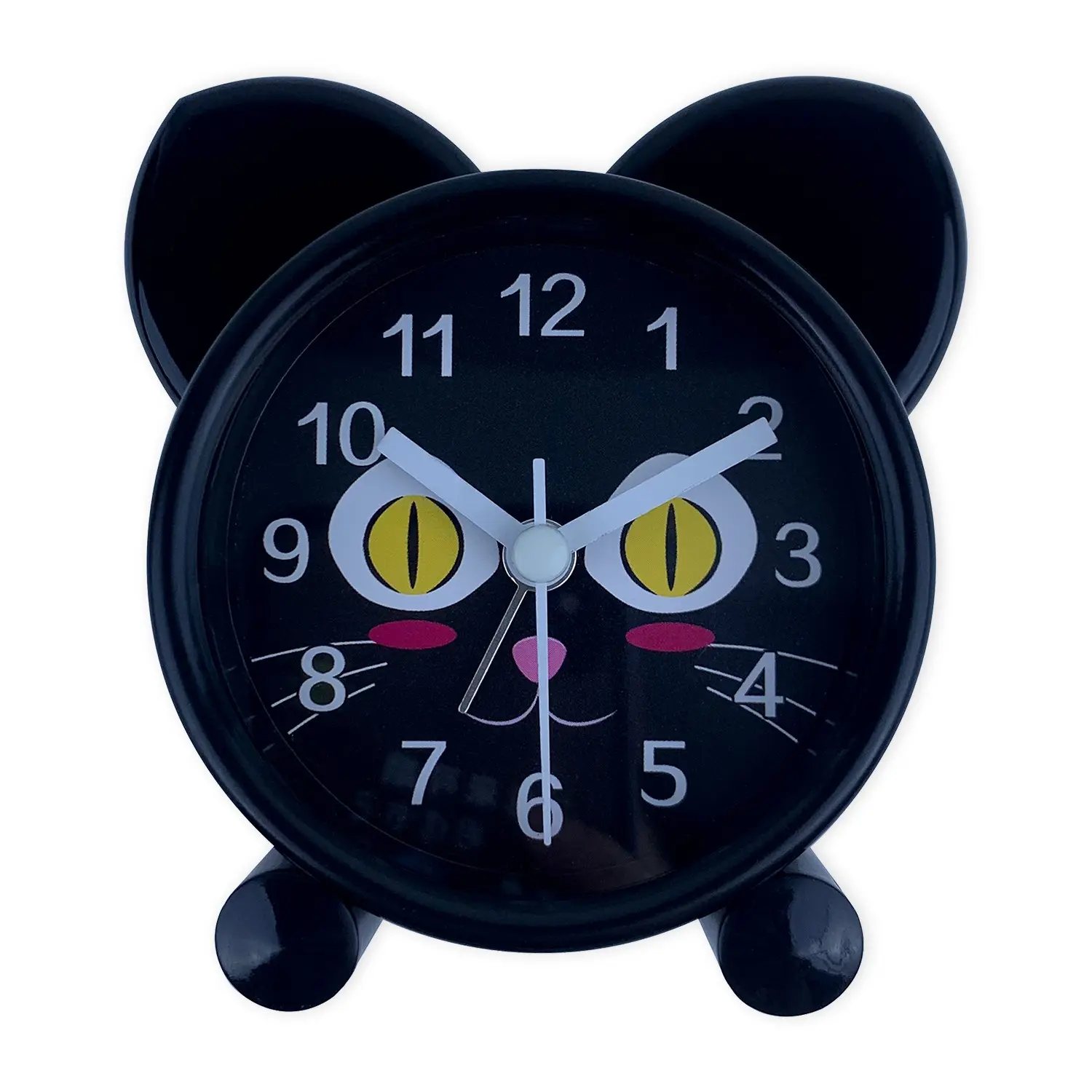 Cute Cat Pattern Silent Alarm Clock, Clear Digital Display, No Clicking Sound, Ideal for Home Office Dormitory, Back-To-School Season