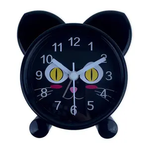 Cute Cat Pattern Silent Alarm Clock, Clear Digital Display, No Clicking Sound, Ideal for Home Office Dormitory, Back-To-School Season