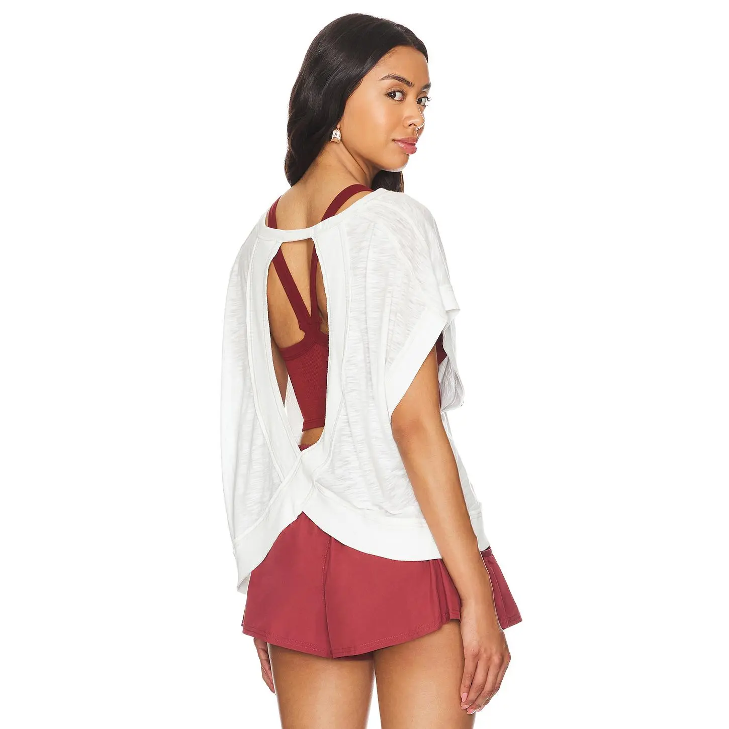 Free People X FP Movement My Time Tee In White Free People X FP Movement My Time Tee In White