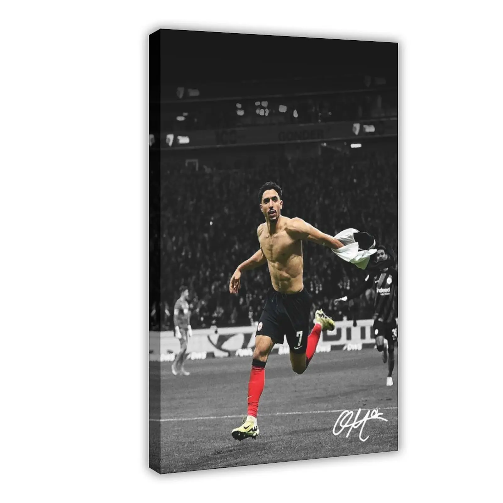 Football Omar Marmoush II Canvas Poster Wall Art Decoration For Home Bedroom Office Living Dorm Room Decor Boys Girls Gift