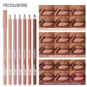 Matte Waterproof Sweatproof Lip Liner Multi-Color Correcting Lip Pencil Glazed Nude Lipstick Pen Lipliner