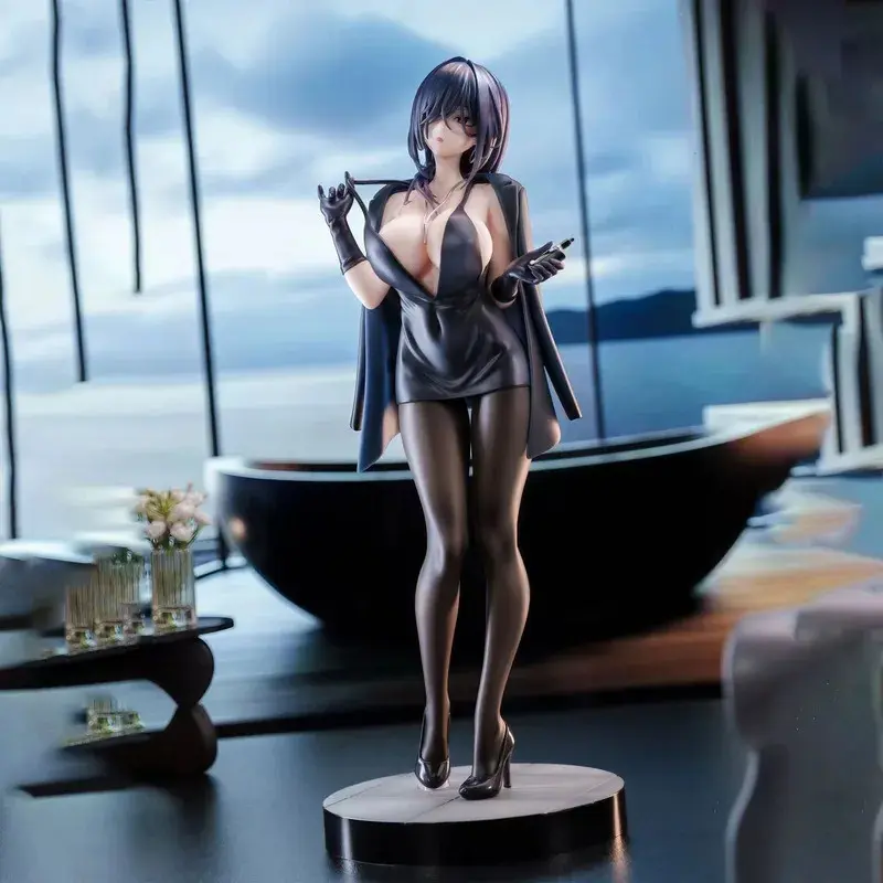 Hengshan Girl Japanese Anime Action Figure Model, Phthalate-Free 18+ Mature Art DIY Specialty Toy for Anime Fans, with Removable Black Dress, Detachable Cape, Safe Materials & Wholesale Option (Toys & Hobbies, Specialty DIY Supplies), Action Figures