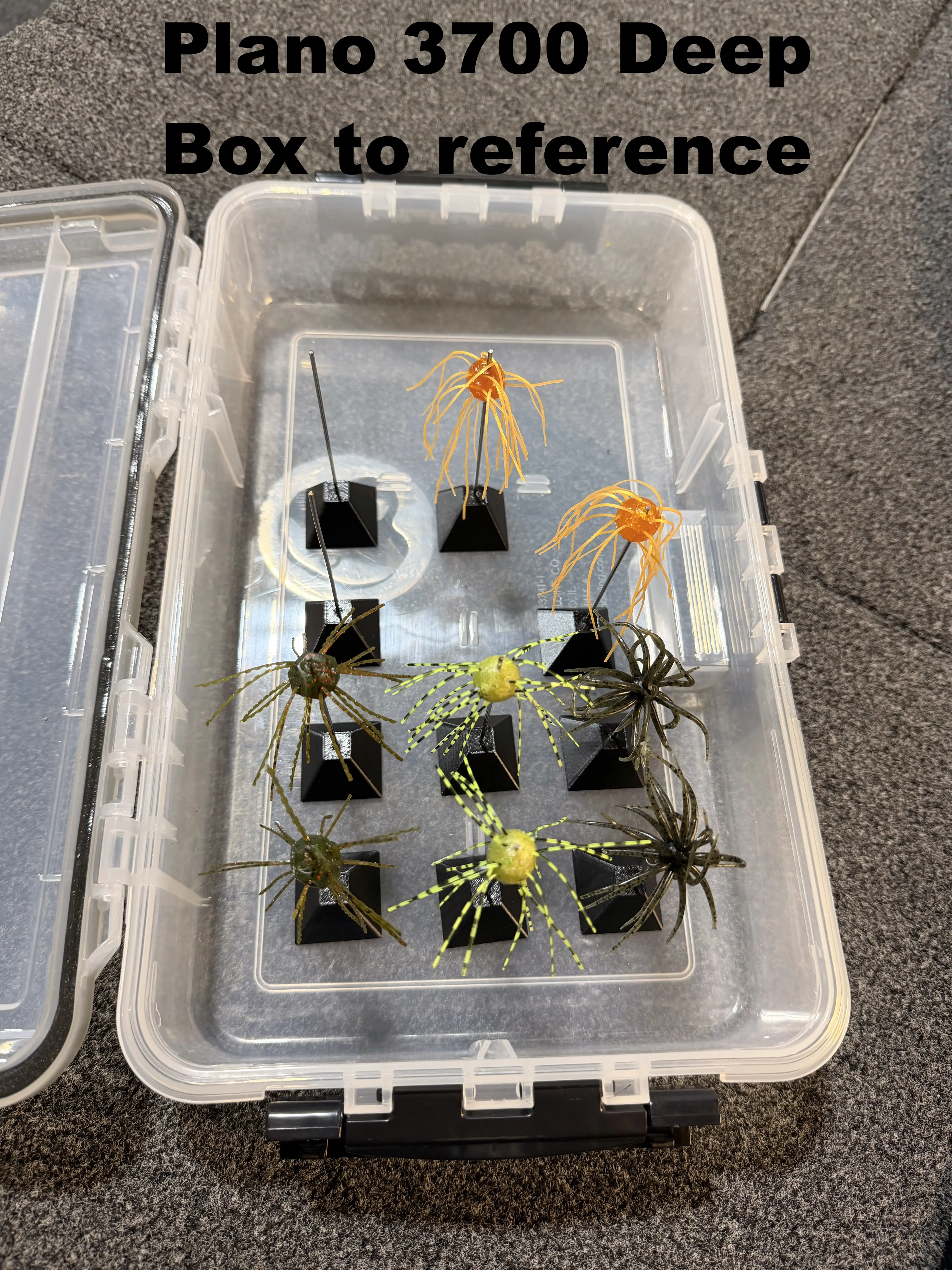 Universal Urchin Coike Dice Fuzzy Bait Holder for Tackle Boxes | Soft Bait Storage System | Plano 3700 Rapala KastKing Deep Tackle Box  | Hideup Tackle