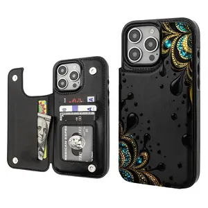Sparkling Paisley Glamour Pattern Phone Cases Compatible With iphone 17 16 15 14 13 12 SAMSUNG GALAXY S22345 ULTRA PRO PLUS MAX AIR PU Durable Flip High quality Leather Credit Card Bag Holder Gift Wallet Shockproof Anti-Drop Full Protection Shell Cover