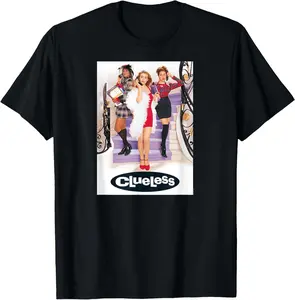 Clueless Movie Poster T-Shirt, Retro Vintage Graphic Tee Shirt, Fashion Cotton, Full Colors, Full Sizes, For Men, For Women