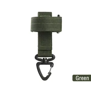 new multifunctional nylon hanging buckle rope storage buckle outdoor army fan carabiner anti-lost camping storage belt