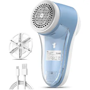 Fabric Shaver, Rechargeable Lint Remover for Clothes, Electric Lint Shaver with 6-Leaf Blades, Sweater Shavers to Fuzz, Lint Balls, Pillings, Bobbles for Clothes and Furniture