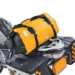 Waterproof Motorcycle Backpack Dry Bag Duffle Luggage - 75Lbs- 100% Weatherproof Motorbike Helmet Bag - Durable PVC Design for Travel, Commuting, and Outdoor Sports - Large Capacity & Lightweight
