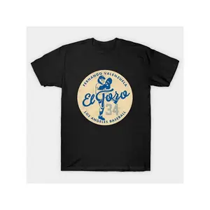 Fernando Valenzuela 2 by Buck Men's Athletic T-Shirt - Los Angeles Baseball Design, Menswear Soft