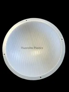 F-9603-Frosted White - Circline 10" Replacement Light Cover | Size: Dia:10"; Height: 4 1/2"| 4 Holes Equally spaced around Flange