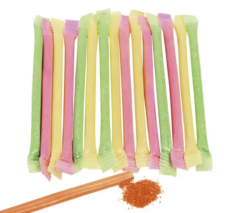 5" Neon-Colored Candy-Filled Plastic Straws - 240 Pc.