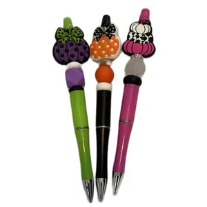 Handmade Beaded Pens Set - 3 Piece Bundle with Creative Designs for Personal Use Writing Stationery Office Supplies Aesthetic Art Pen Colorful Highlighter Marker