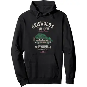 National Lampoon's Christmas Vacation Griswold's Trees Faded Hoodie
