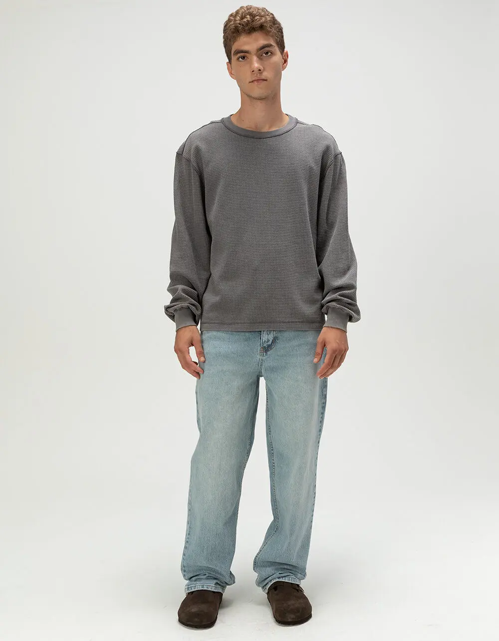 RSQ Mens Loose Light Wash Jeans