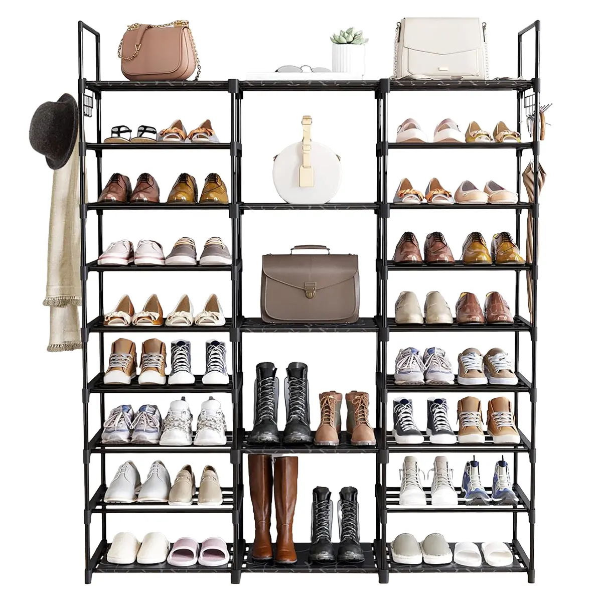 9Tiers large shoe rack