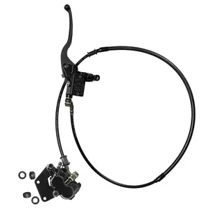 Dirt Pit Bike Front Hydraulic Brake Caliper Cylinder Assembly 1380mm 54.33 inch for 19” 21” Disc Brake Wheel Vertical Engine Offroad Motorcycle Mobility SSR Apollo Taotao 25cc 140cc 150cc 200cc 250cc