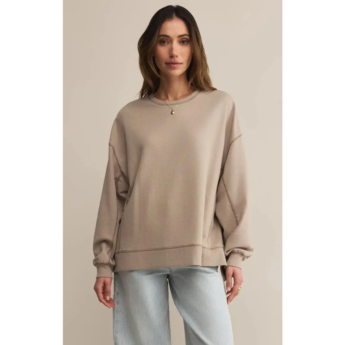 Modern Weekender Sweatshirt - Retreat Tan