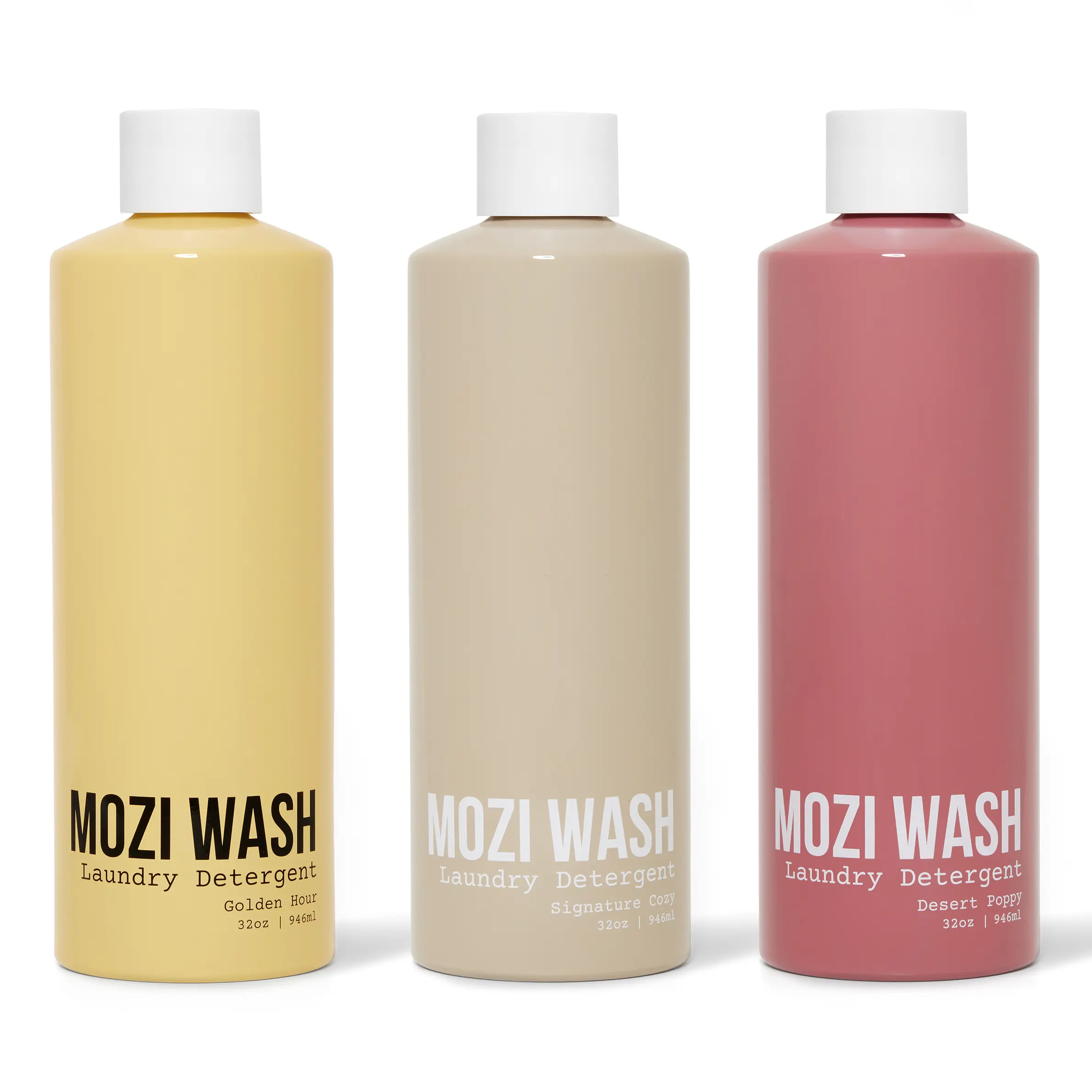 3 Pack Mozi Wash 32 oz Scented Liquid Laundry Detergent (150+ Loads Total)