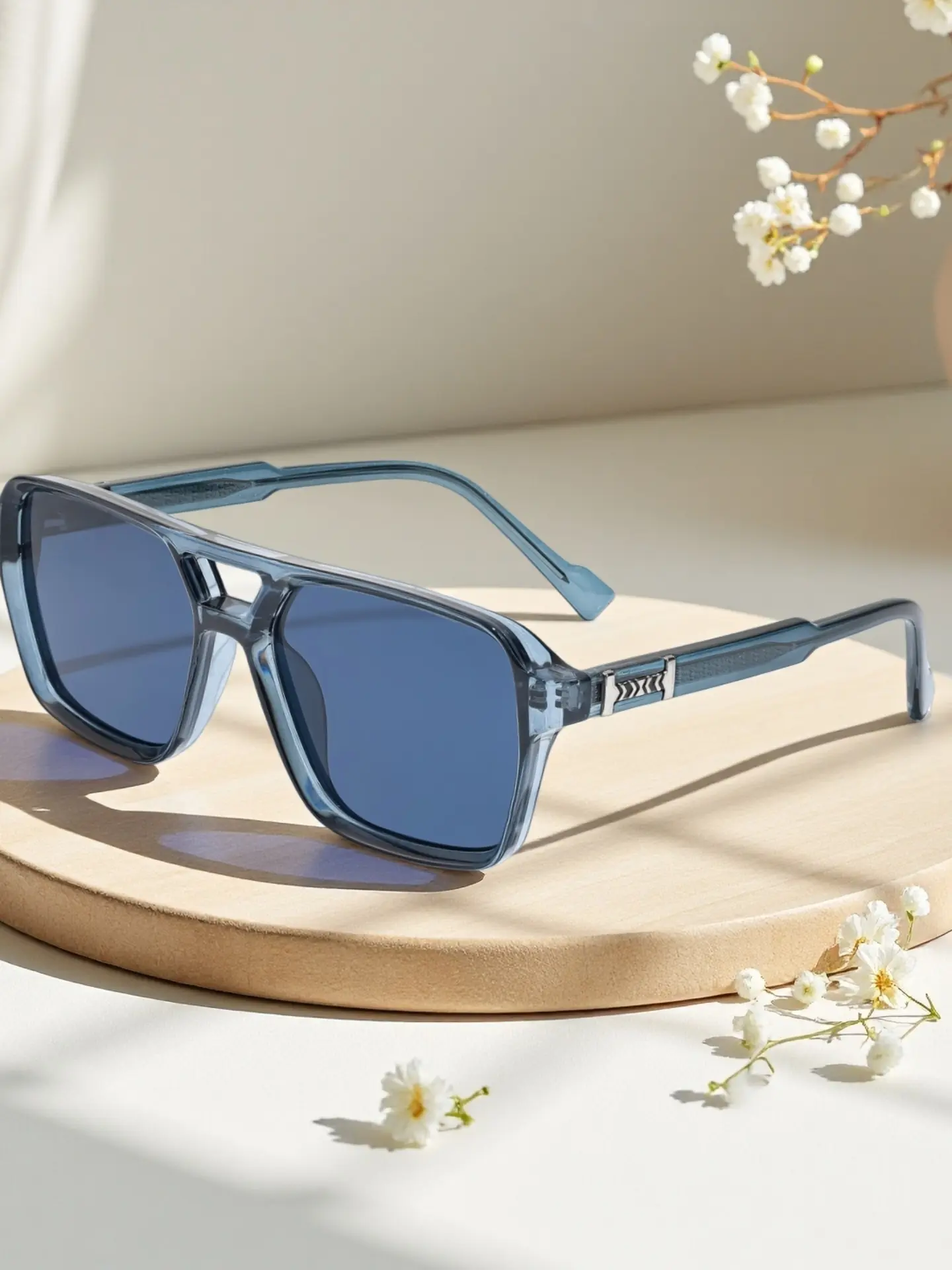Caterside Retro Fashion Sunglasses Set with Large Frame and Uv400 Lens, Perfect for Festivals, Beach, Weddings, Outdoor Sports