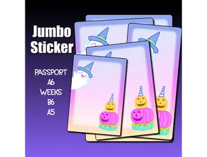 Pastel Halloween Jumbo Planner Sticker