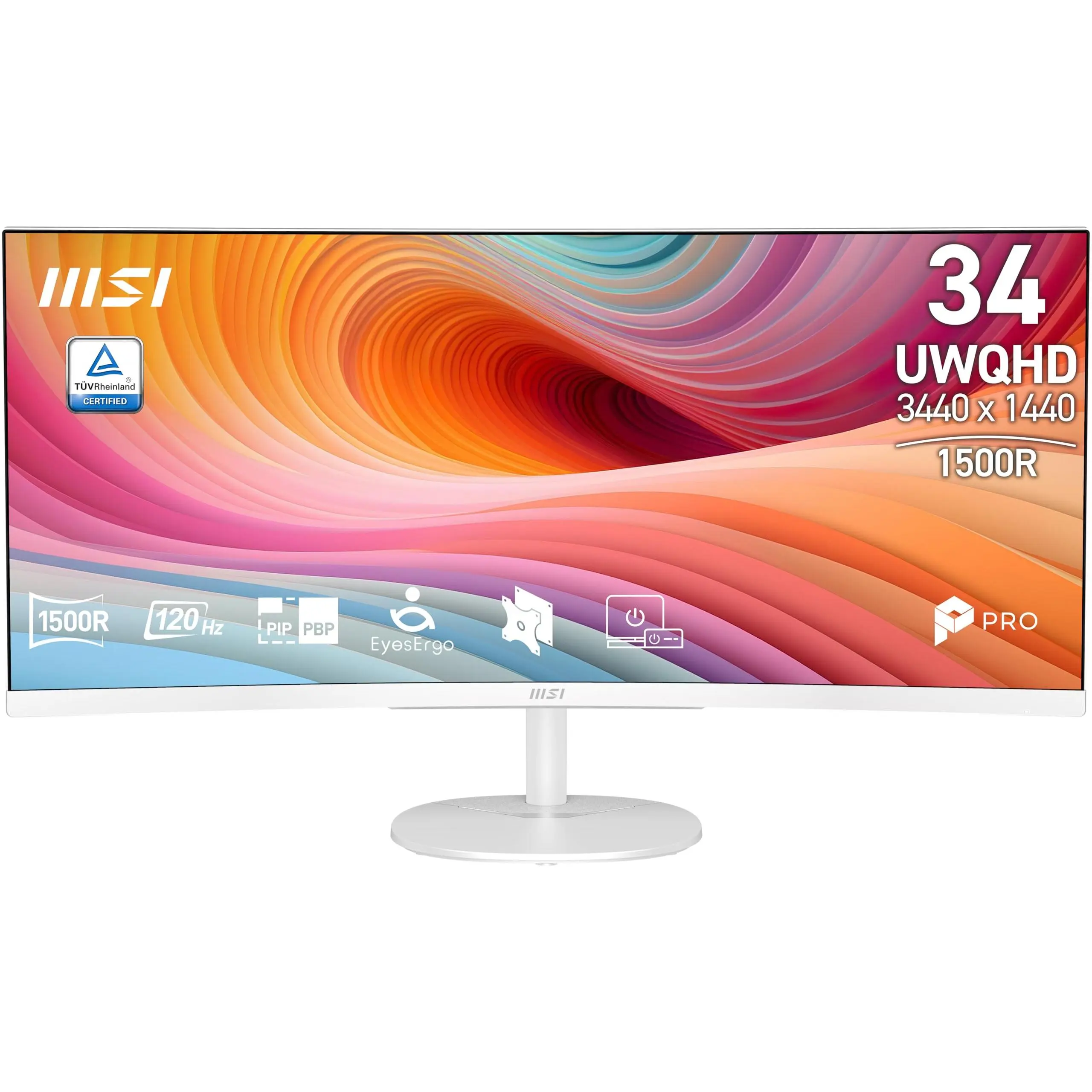 MSI PRO MP341CQW E12 34" UWQHD 3440x1440 120Hz 1ms LCD VA Monitor