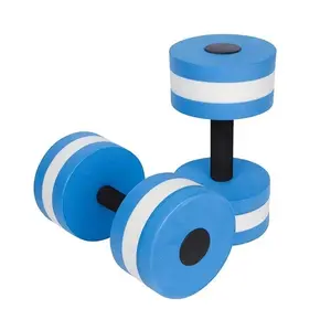 1PC High Quality EVA Water Foam Floating Dumbbell Fitness Equipments Foam Aqua Dumbbells for Swim Pool Fitness Dumbbell