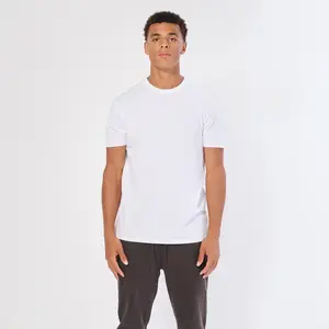 Basic T-Shirt by Axism, Cotton T-Shirt Clothing Crewneck Plain Casual