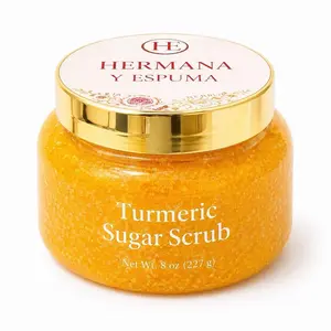Turmeric Exfoliating Body Scrub, Natural Skin Cleanser for Gentle Exfoliation & Deep Cleansing (Bath & Body Care Essential)