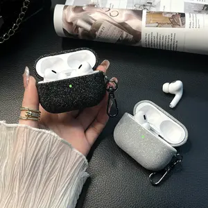 Sparkling Sequins AirPods Case Cover, Compatible with AirPods 1/2/3 Pro Pro2, Protective Audio Earphone Accessories, Stylish Design