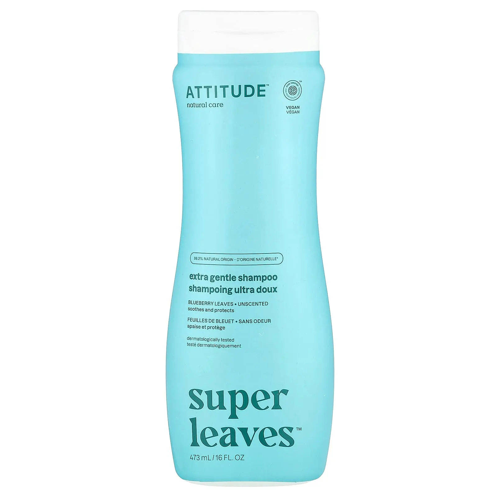 ATTITUDE Super Leaves™, Extra Gentle Shampoo, Unscented, 16 fl oz (473 ml) ATTITUDE Super Leaves™, Extra Gentle Shampoo, Unscented, 16 fl oz (473 ml)