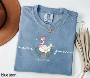 Comfort Colors® Mama Goose T-shirt, Pregnancy Announcement Tee, Baby Reveal Shirt, Expecting Mom Sweatshirt, Mother's Day Gift