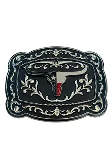 Texas Longhorn Buckle - Original Design, Classic Style, Durable Material, Versatile for Various Applications