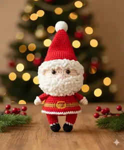 Santa Claus Gift Handmade Woven Doll Pendant Finished Product