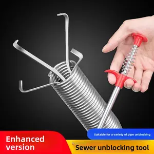 Drain Cleaner Stick Claw Pipe Dredger, Extendable Sink Drain Auger Claw, Household Pipeline Dredging Tool