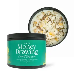 Circe Boutique Money Drawing 8 oz Spell Candle, spell scented oil candle Aroma Decoration