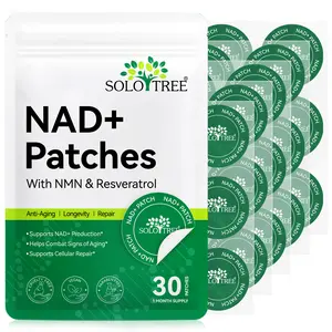 SOLOTREE NAD+ Patches 30p/Pack, With Vitamin Extracts, NMN And Resveratrol, Healthcare Beauty Supplement, Boosts Skin Vitality, Improves Fatigue And Dullness, Delivers Nutrients Through Skin Absorption.