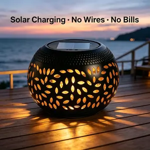 OMRAYTULED Solar Projection Light, Weatherproof Outdoor Decor for Patio Garden Pathway No Wiring