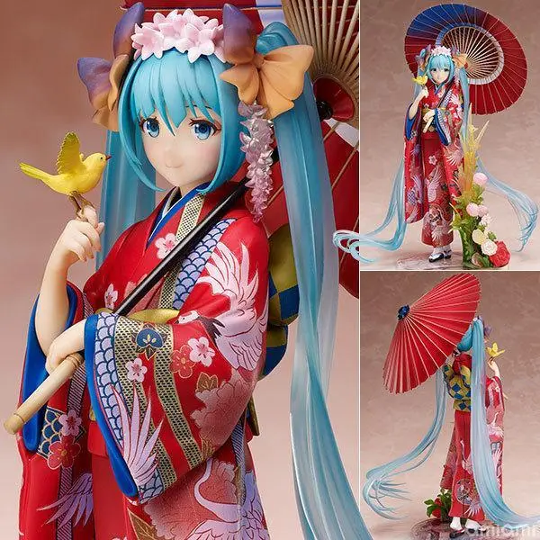 Stronger Fujiwara Hatsune Miku Miku suit, kimono boxed doll figure model