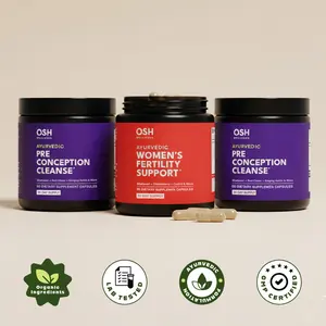 Cleanse & Conceive Support | 3-Step Expert-Formulated Conception Plan for Women | PCOS, Irregular Periods, Miscarriage Support | Detox, Restore and Boost Reproductive Health | by OSH Wellness
