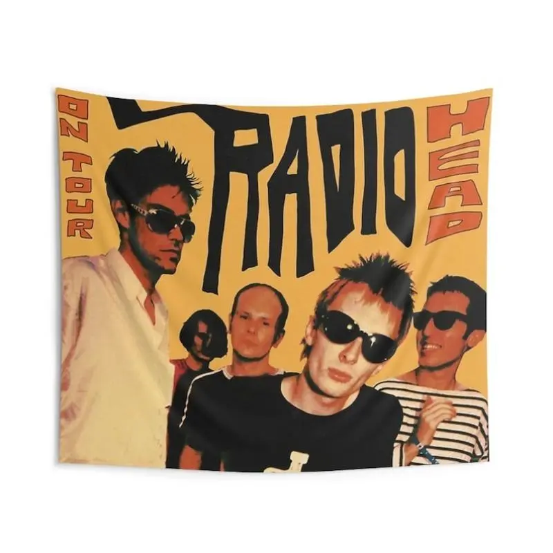 Vintage Band On Tour 1994 Indoor Wall Tapestry Tapestries |   Vintage Band On Tour 1994 Tapestry Tapestry