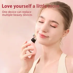 Essential for firming and anti-aging! The microcurrent roller beauty device features a dual roller design that conforms to the contours of the face. The microcurrent stimulation promotes collagen production, lifts and firms the skin, reduces fine lines