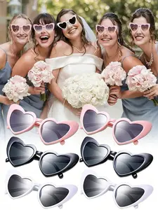 Heart Shaped Glasses, Bachelorette Party Favors, Bridal Shower Glasses, Retro Cat Eye Glasses, Wedding Decor, Guest Gifts, Outdoor Travel Shades