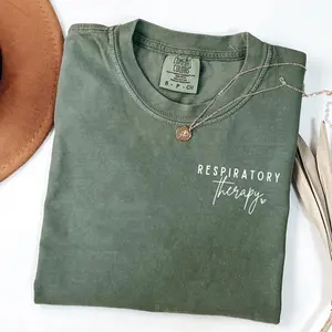 Comfort Colors Respiratory Therapy Detail Shirt, Respiratory Therapy Shirt