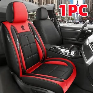 Premium PU Leather 1PC Car Seat Cover - Waterproof Scratch-Resistant Easy to Clean Front Single-Piece Full-Enclosing Muscle Seat Cover for Interior Dust-Proof Protection Suitable for All Seasons