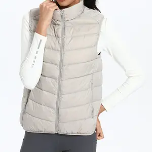 Women's Lightweight Down Vest Windproof Water-Resistant 90% Duck Down for Running & Outdoor Activities