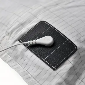 Grounding Pillowcase Queen Size, Conductive Grounding Pillow case with 10% Pure Silver & 90% Organic Cotton for Improved Sleep and Pain Relief (Queen - 20"x 30" White)