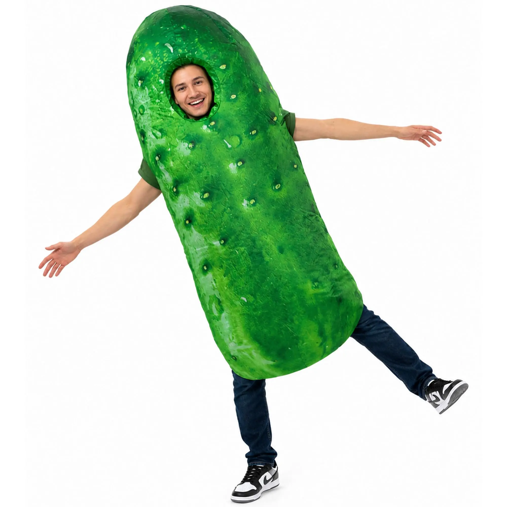 Inflatable Pickle Costume – Full Body Suit, Halloween & Christmas Costumes, Fancy Dress for Adults Menswear Clothes fursuit outfit case illusion