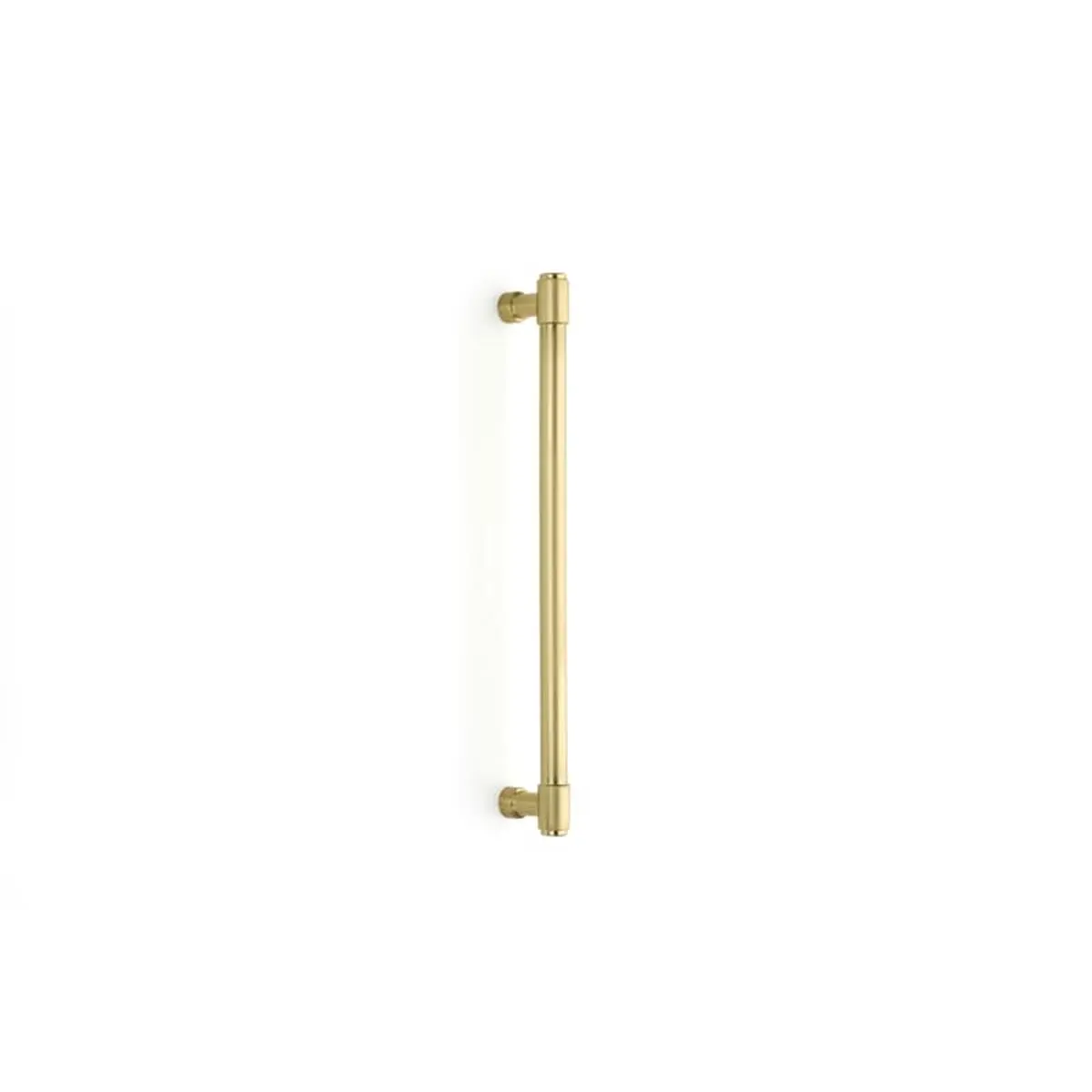 212 MAIN Emtek Jasper Appliance Pull, 12-in Center-to-Center Mounting, Satin Brass Finish, Satin Finish